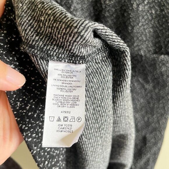 LOFT Ann Taylor Flecked Pocket Flare Dress Tweed Womens Size 2 Short Sleeve Knit - Picture 5 of 7